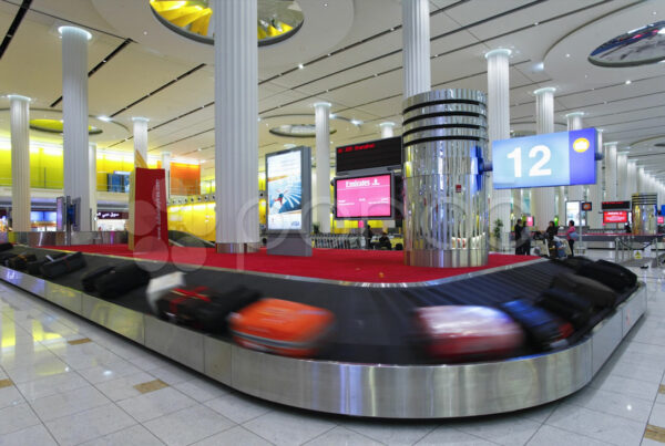 Airport luggage belt